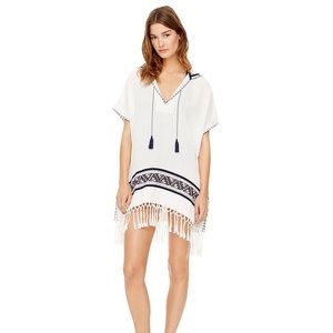 Tory Burch Hooded Poncho Style Top